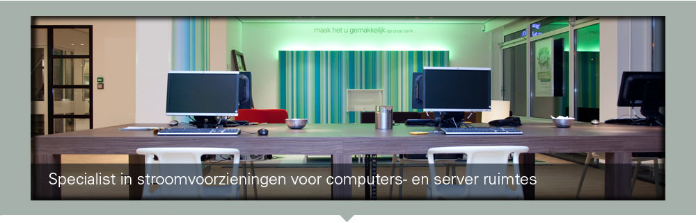 Stroomvoorzieningen in computer- en serverruimtes